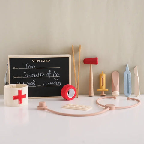 Play Parcel Accessory: Wooden Doctor Play Set
