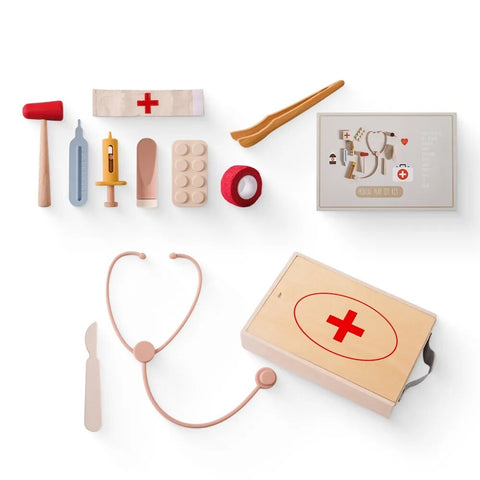 Play Parcel Accessory: Wooden Doctor Play Set