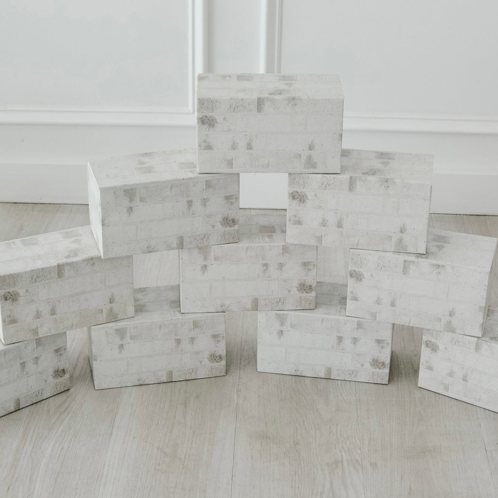 Large White Cardboard Building Blocks Corrugated Edu Blocks (84 Pc)